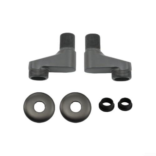 Duschkonverter mit verstellbarem Rand, erweitertes Eck-Design, verstellbarer Mittelabstand 8–12 cm, Standard 150 mm Mittelabstand (schwarz) von Eawfgtuw