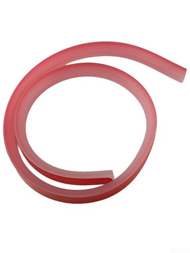 Eawfgtuw 100 cm Silikon-Duschschwellen-Wassersperre, faltbar, wasserdichte Dichtung für Nassraumboden, Badewannenrand, Küchenspüle, Wasserspeicher-Design, einfach zu (transparent) von Eawfgtuw