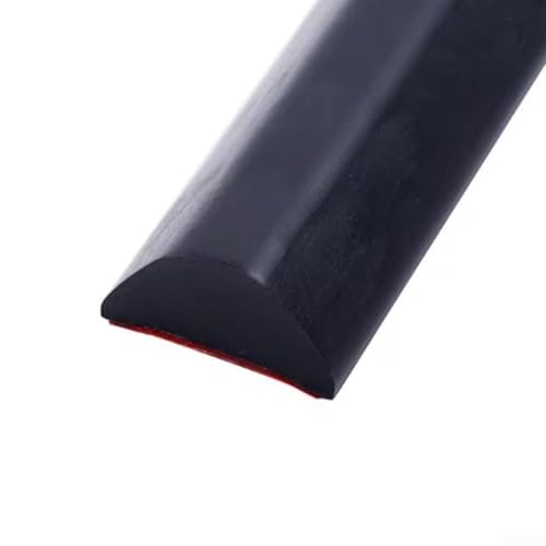 Eawfgtuw 100 cm Silikon-Duschschwellen-Wassersperre, zusammenklappbar, wasserdichte Dichtung für Nassraumboden, Badewannenrand, Küchenspüle, Wasserspeicher-Design, einfach zu installieren (schwarz) von Eawfgtuw