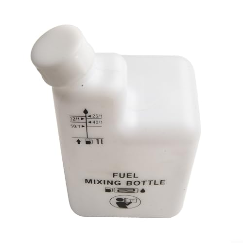Eawfgtuw 2-Takt Benzin / Kraftstoff Mischflasche 1L Öl Kraftstoff Benzin Mischflasche für Trimmer oder Kettensäge 32:1 50:1 40:1 25:1 von Eawfgtuw