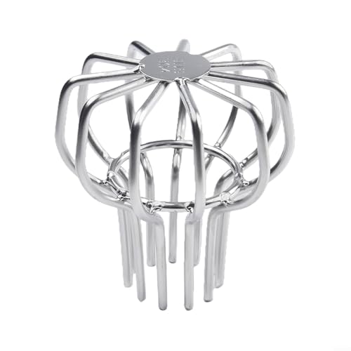 Eawfgtuw 304 Edelstahl-Dachabflussnetz, Laubfang, Dachrinnenschutzabdeckung, Fallrohrfilter, 50–200 mm Durchmesser, Rohr-Schmutzblocker für effiziente Entwässerung (50 mm) von Eawfgtuw