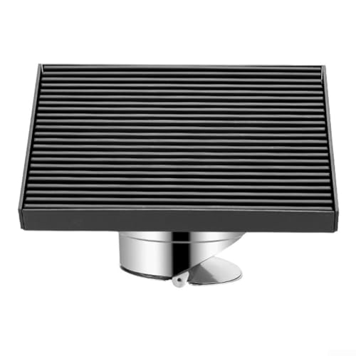 Eawfgtuw 304 Edelstahl Quadratischer Bodenablauf 15x15cm Modernes Entwässerungssystem Badezimmer Balkon Dusche Drainage Kollektion Rostfrei Große Durchfluss Design von Eawfgtuw