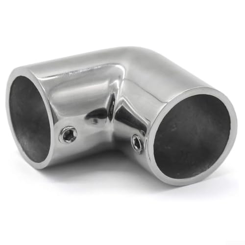 Eawfgtuw 316 Marine Grade Edelstahl Marine Handlauf Rohrverbinder Ellenbogen Rohrverschraubungen Hardware Zubehör geeignet für Yachtdeck-Geländersystem (25 mm) von Eawfgtuw