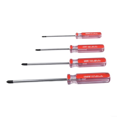 Eawfgtuw 4-teiliges Y-förmiges Schraubendreher-Set mit rutschfestem Griff und magnetischer Spitze, Chrom-Vanadium-Stahl-Treiber Y0 Y1 Y2 Y3 für Elektronik, Möbel und Spielzeug von Eawfgtuw