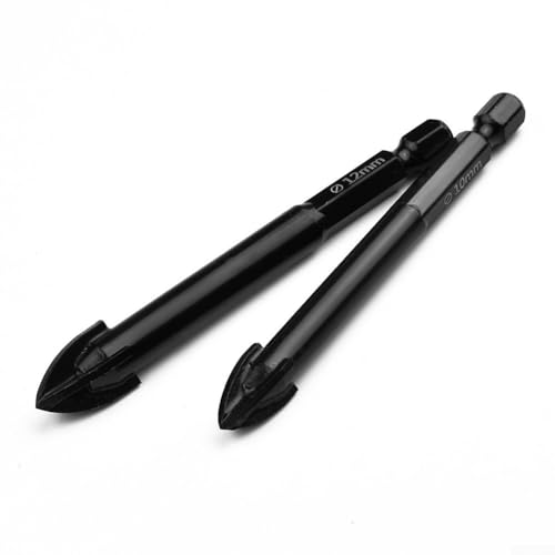 Eawfgtuw 7-teiliges Hartmetall-Glasbohrer-Set, Keramikfliesen-Bohrwerkzeuge mit 1/4-Zoll-Sechskantschaft für Marmor, Spiegel, dünne Eisenplatte, 3–12 mm, YG6X Legierungsbausatz Eawfgtuw 7-teiliges Hartmetall-Glasbohrer-Set, Keramikfliesen-Bohrwerkzeuge mit 1/4-Zoll-Sechskantschaft für Marmor, Spiegel, dünne Eisenplatte, 3–12 mm, YG6X Legierungsbausatz von Eawfgtuw