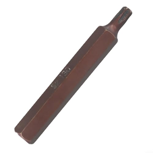 Eawfgtuw 75 mm S2-Torx-Schraubendreher-Bit-Set mit Sechskantschaft für T20-T55 Elektroschlüssel und Schraubendreher, Metallwerkzeuge mit hoher Härte (T30) von Eawfgtuw