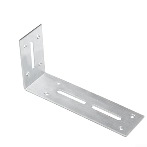 Eawfgtuw 90 Grad rechtwinkliges Halterungs-Set aus Edelstahl, verdickte Eckplattenverbinder für Regale, Möbel, Rahmenstütze, verstellbare Feststellschrauben (90 x 180 mm) von Eawfgtuw