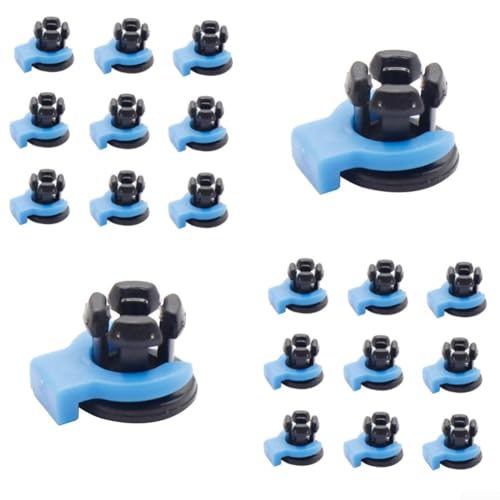 Eawfgtuw ABS Tube Collet Clamp Clip Set 20 Pcs for 3D Printer Accessories Compatible with 1.75mm Filament 4mm PTFE Tube Secure Fastening Easy Installation Blue and Black von Eawfgtuw