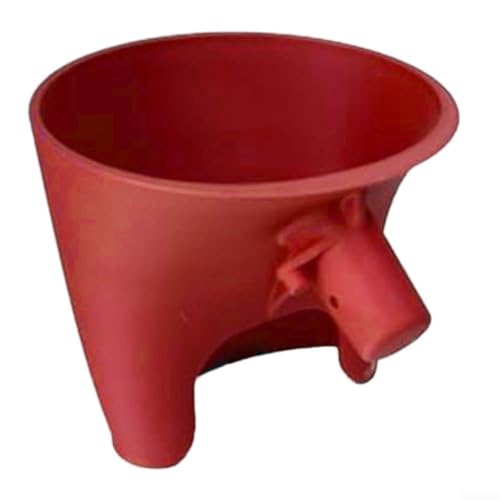 Eawfgtuw Aid Mixer Trichteraufsatz 30 Grad geneigte Öffnung geführtes Ausgießen für Mehl-Eier trockene nasse Zutaten Anti-Splitter 120 mm Oberseite (rot) von Eawfgtuw