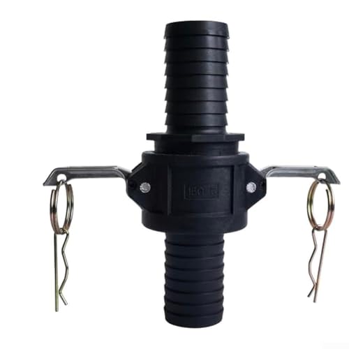 Eawfgtuw Ausgangsschlaucharmaturen Typ C + E, Verbindet Flachschlauch, zur Verwendung mit Schmutzwasser-/Entwässerungspumpen, robustes und langlebiges Polypropylen (3 cm) von Eawfgtuw