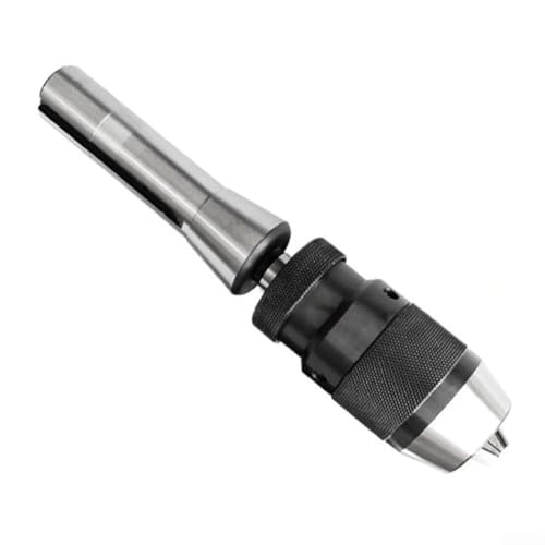 Eawfgtuw Bohrfutter, kompatibel mit Drehmaschine, selbstspannendes Werkzeug, kein Schlüssel erforderlich, hochwertige Stahlkonstruktion, werkzeugloser Betrieb, Bohrfutter (1–16 mm B16 R8 Stange) von Eawfgtuw