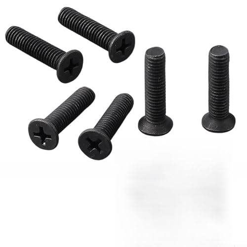 Eawfgtuw Bohrfutter-Befestigungsschrauben, M5/M6, 25 mm, Linksgewinde für 1/2 Zoll UNF und 3/8 Zoll UNF-Schaft-Adapter, (M6 x 25 mm), 6 Stück von Eawfgtuw