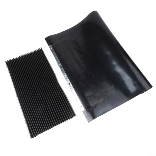 Eawfgtuw CNC-Werkzeugmaschinenabdeckung – schützende Gummiabdeckung einziehbarer Akkordeonbalg Staubschutz für Fräsmaschinen schwarz (400 x 600 mm + 500 x 650 mm) von Eawfgtuw