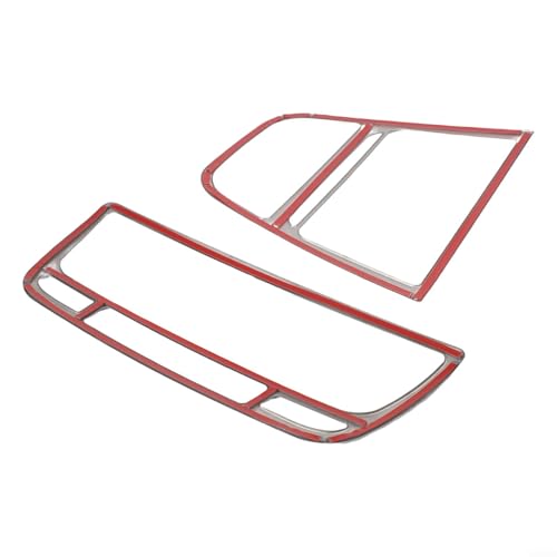 Eawfgtuw Center Dashboard Air Vent Decorative Frame Stainless Steel Interior Trim Panel Cover Accessories Center Console Frame Stainless Steel Vent Cover (B) von Eawfgtuw