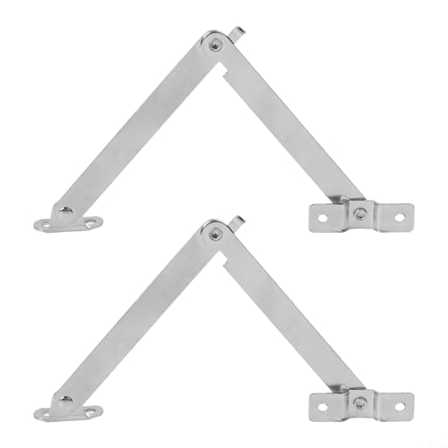 Eawfgtuw Deckelscharniere aus antikem Bronze, für Schränke, Truhen und Kisten, dekorative Möbelbeschläge für Schmuck- oder Weinaufbewahrung, einfache Installation, 2 Stück (Silber) von Eawfgtuw