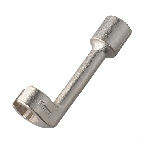Eawfgtuw Diesel-Kraftstoffleitungs-Steckschlüssel, 1,27 cm (1/2 Zoll), offenes Ende für Rohr- und Rohrentfernung, metrische Größen: 12 mm, 14 mm, 16 mm, 17 mm, 18 mm, 19 mm, langlebiges Metall (17 mm) von Eawfgtuw