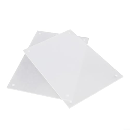 Eawfgtuw Doppelseitiger magnetischer Acryl-Bilderrahmen, Desktop-Display-Ständer, transparenter Foto-Clip kann vertikal oder horizontal platziert werden, Büro-Heimdekoration (15 x 21 cm) von Eawfgtuw