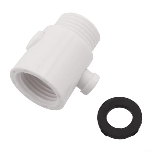 Eawfgtuw Duschkopf-Steuerschalter, Absperrventil, ABS, wassersparende Durchflusskontrolle für Handbrause oder Bidet-Sprüher, einfache Installation, Badezimmer-Befestigung (weiß) von Eawfgtuw