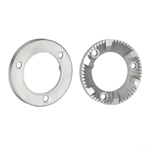 Eawfgtuw Edelstahl Kaffeemühle Frässtifte Set 40mm Durchmesser Kompatibel mit Espressomaschine Mahlscheibe Werkzeuglose Installation Dual Sharpening von Eawfgtuw