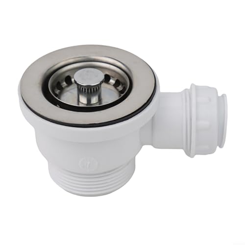 Eawfgtuw Edelstahl-Küchenspüle, Siebkorb, Abflussfilter mit 70 mm Durchmesser für 47–52 mm Öffnung, abnehmbarer Spülkorb, einfach zu installierendes Abflusssieb von Eawfgtuw