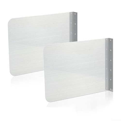 Eawfgtuw Edelstahl Seitenspritzschutz Set Küchenspüle Backsplash Wandmontage Wassersperre Panel mit Installationsschrauben, Badezimmer Waschbecken Spritzschutz (groß) von Eawfgtuw