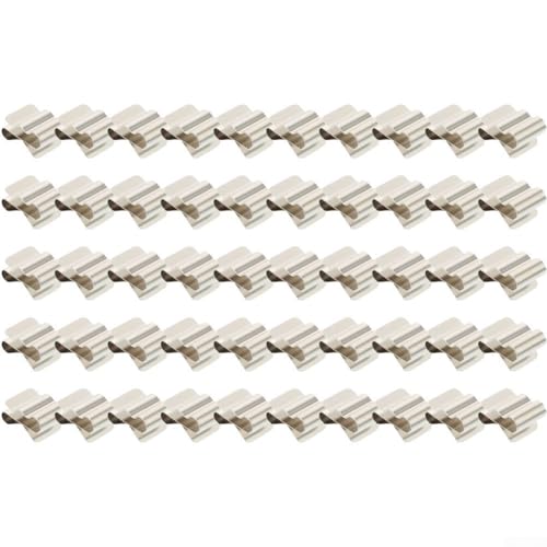 Eawfgtuw Edelstahl-Solarpanel-Kabelclips für PV-Kabel-Management, 301 Edelstahl-Drahthalter für Photovoltaikanlagen und Solarmodul-Regale (50 Stück) von Eawfgtuw