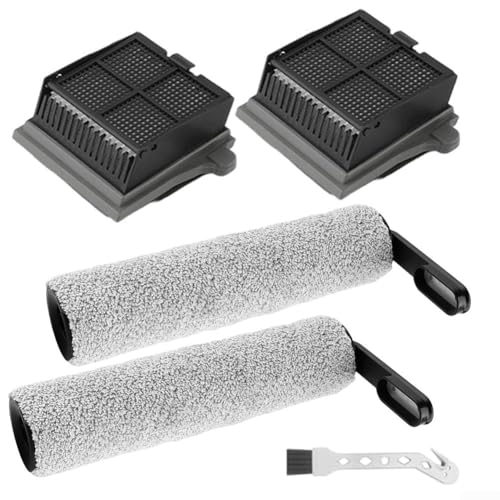 Eawfgtuw Ersatz-Filterrollenbürste, waschbar und wiederverwendbar für 5 Breeze Staubsauger, mit 2 Bürstenrollen und 2 Filtern von Eawfgtuw
