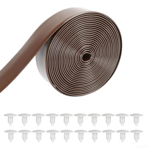 Eawfgtuw Ersatz-Gurtband-Set für Terrassenstühle mit Befestigungsnieten für Außenpool, Strand, Loungesessel, Esszimmerstuhl, Schaukelmöbel, Restaurierung (braun) von Eawfgtuw