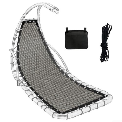 Eawfgtuw Ersatz-Sitzbezug für Outdoor-Hängesessel, Gartenmöbel, Textilgewebe, Liegestuhl, Sitzkissen, Basiskissen mit Seitenseil-Aufbewahrungstasche, 64 x 197 x 23 cm (Diamant A) von Eawfgtuw