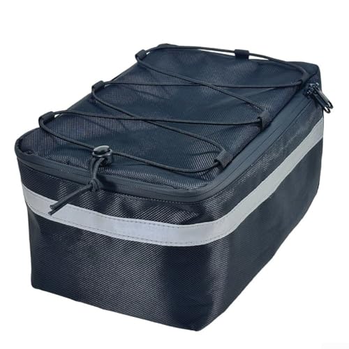 Eawfgtuw Fahrradkoffer-Tasche, wasserdicht, Gepäckträgertasche für E-Bikes, Fahrräder mit Seitentaschen, reflektierende Akzente, Fahrradaufbewahrungstasche mit oberem Bungee-Seil und Tragegriff Eawfgtuw Fahrradkoffer-Tasche, wasserdicht, Gepäckträgertasche für E-Bikes, Fahrräder mit Seitentaschen, reflektierende Akzente, Fahrradaufbewahrungstasche mit oberem Bungee-Seil und Tragegriff von Eawfgtuw