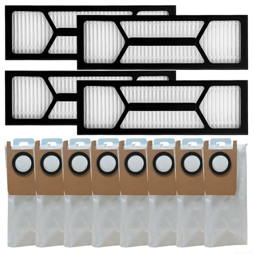 Eawfgtuw Filter-Staubbeutel-Set für Staubsauger mit leicht zu reinigenden Filtern und hygienischen Entsorgungsbeuteln, direkter Ersatz, kein Werkzeug erforderlich (B) von Eawfgtuw