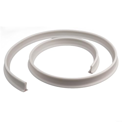 Eawfgtuw Flexibler TPE-Duschwasser-Spritzschutzstreifen für Badezimmer- und Küchenböden, faltbare, wasserdichte Schwellendichtung für Nass- und Trockentrennung, 1 m oder 2 m Länge (2 m) von Eawfgtuw