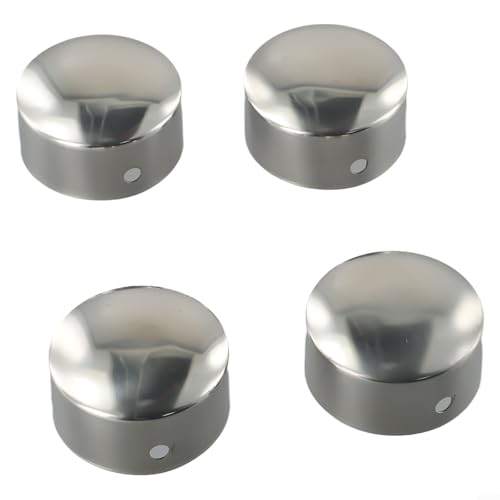 Eawfgtuw Für 4 Stück PVC-Treppen-Handlauf-Ende, 45 mm, runde Rohreinsätze für Innen- und Außenbereich, Geländer, Rohrschutz und saubere Oberfläche in Silber Eawfgtuw Für 4 Stück PVC-Treppen-Handlauf-Ende, 45 mm, runde Rohreinsätze für Innen- und Außenbereich, Geländer, Rohrschutz und saubere Oberfläche in Silber von Eawfgtuw