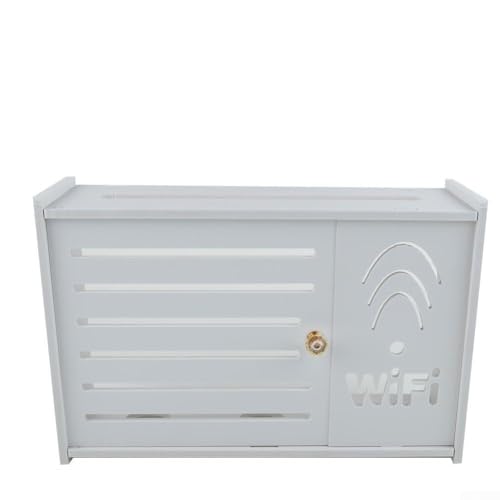Eawfgtuw Für Wireless Router Wandhalterung WiFi Box Organizer mit Kabelmanagementsystem, Set-Top-Box-Halter und TV-Zubehör (E) von Eawfgtuw