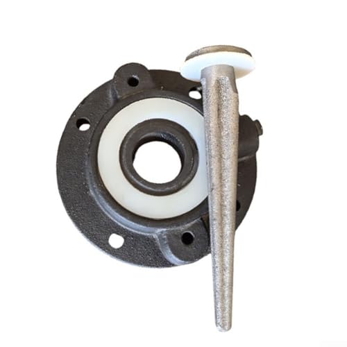 Eawfgtuw Glastürschloss aus Aluminiumlegierung mit schlüssellosem Drehmechanismus, bodenmontiertes Doppeltür-Sicherheitssystem für Zuhause oder Büro, langlebiger Rahmen kompatibel (Kupfer) von Eawfgtuw