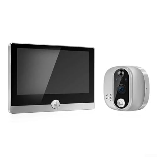 Eawfgtuw Gucklochkamera, Digitale Türspion Kamera, 4,3 Zoll Farbbildschirm, 1080P Auflösung, PIR Bewegungssensor, 5000mAh Akku, bidirektionale Kommunikation von Eawfgtuw