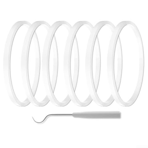 Eawfgtuw Gummidichtung Ersatz Dichtungsring 8,2 cm Durchmesser für Mixer Zubehör Dichtungsring Küchenständer Mixer Zubehör Set 6 Stück von Eawfgtuw