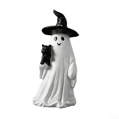 Eawfgtuw Halloween-Figur – 17 cm große Mini-Skulptur aus Kunstharz, gruselige und verspielte Figur, für drinnen und draußen, Halloween-Requisiten von Eawfgtuw