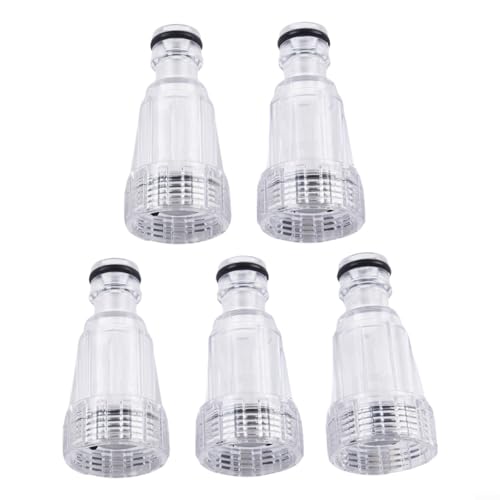 Eawfgtuw Hochdruckreiniger-Wasserfilter, kompatibel mit K2-K7-Serie, Hochdruckreiniger-Anschlussadapter, transparent, G3/4, 25 mm Schnittstelle, 5 Stück Eawfgtuw Hochdruckreiniger-Wasserfilter, kompatibel mit K2-K7-Serie, Hochdruckreiniger-Anschlussadapter, transparent, G3/4, 25 mm Schnittstelle, 5 Stück von Eawfgtuw