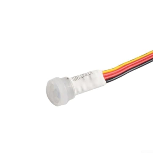 Eawfgtuw Infrarot-PIR-Bewegungssensor-Modul mit breiter Spannung 3 V-24 V, 120 ° Erfassungswinkel und 0–8 m Reichweite für automatische Steuerung in LED-Streifen und Zuhause (Sonde vertikal) von Eawfgtuw