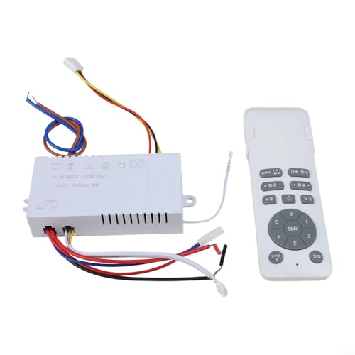 Eawfgtuw Kabelloser Ventilator-Controller, Deckenventilator-Lampen-Fernbedienungs-Set, 6-Gang-Dimmung, variable Frequenz, DC-Controller, intelligente Steuerung für Zuhause (Sternenschüttelkopf) von Eawfgtuw