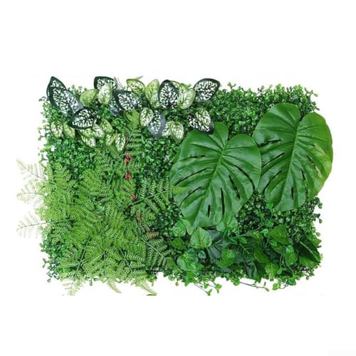 Eawfgtuw Künstliches grünes Gras-Wandpaneel 40 x 60 cm für Zuhause, Hotel, Café, Dekoration, simulierter Rasengarten-Hintergrund, leicht zu reinigen, UV-beständig, kein Verblassen(A) von Eawfgtuw
