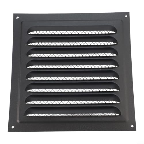 Eawfgtuw Lüftungsgitter-Abdeckung, Lüftungsgitter-Abdeckung mit Insektenschutz, für Außentür, Haus, Dachboden, Garage, Decke, 25 x 25 cm, Edelstahl-Belüftungsabdeckung (1 Stück) von Eawfgtuw