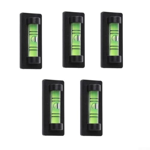Eawfgtuw Magnetische Mini-Wasserwaagenanzeige, 40 x 17 x 12 mm, für genaue horizontale Ausrichtung von Bilderrahmen, Kreuzstich, TV-Ständer und Stativen, 2 Stück, schwarz (2 Stück) von Eawfgtuw