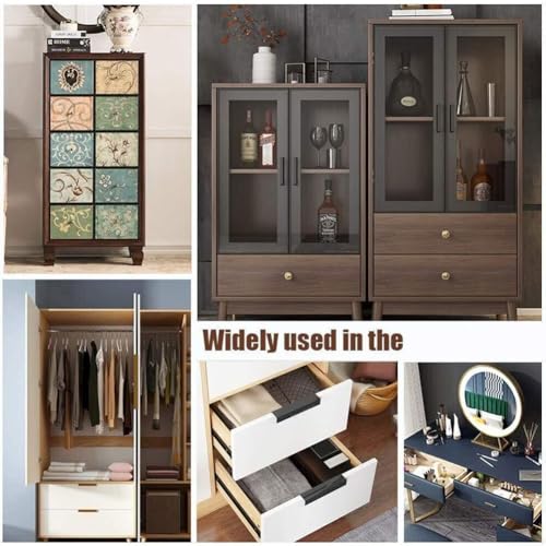 Eawfgtuw Magnetisches Schranktürschnäpper-Set, robuste ABS-Kunststoffriegel für Schrank, Schublade, Kommode und Möbeltüren, einfache Installation, 6 Stück (weiß) von Eawfgtuw