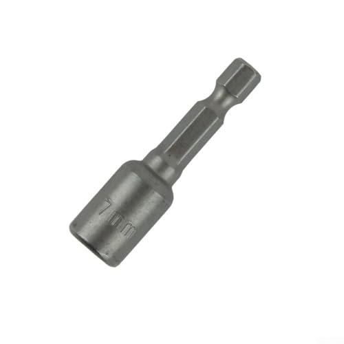 Eawfgtuw Magnetisches Sechskant-Steckschlüssel-Set, 6–13 mm mit 1/4-Zoll-Sechskantschaft, Chrom-Vanadium-Stahl-Bohrer-Bit, Zubehör für Bohrmaschinen und Schraubendreher (7 mm) von Eawfgtuw