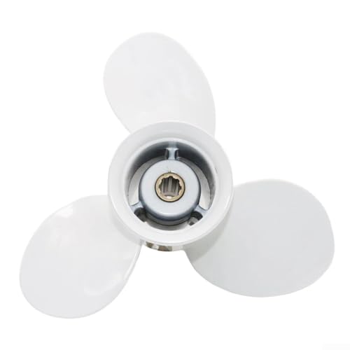 Eawfgtuw Marine Außenbordpropeller 8 Zähne Aluminiumlegierung Bootsmotor Propeller 9 1/4 X 8-J1 Teil kompatibel mit 9,9 PS 15 PS Motoren 63V-45947-00-EL von Eawfgtuw