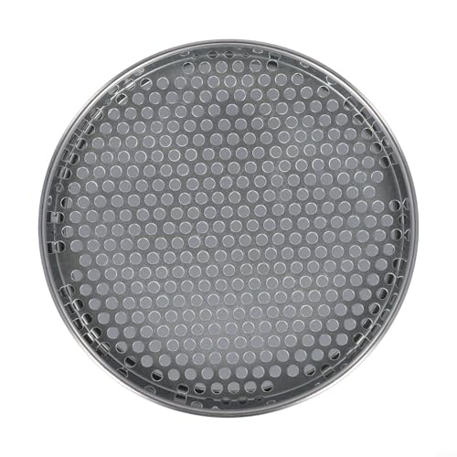 Eawfgtuw Metall-Gartensieb für den Garten, rund, Kompost-Rätselfiltersieb für Pflanzen, Blumenerde, Sandsteine, Trennung mit mehreren Lochgrößen, 6 mm, 7 mm, 12 mm, 20 cm (rundes Loch 6 mm) von Eawfgtuw