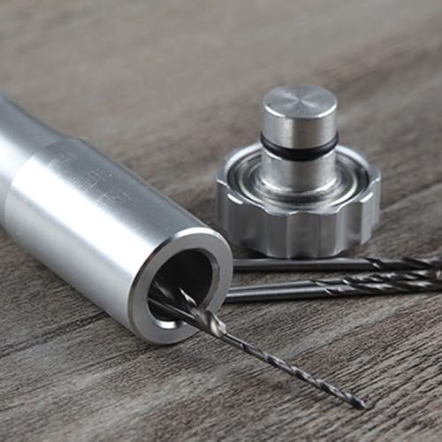 Eawfgtuw Mini-Aluminium-Schraubstock, Handbohrfutter mit 10 Bohrern, Set für Schmuckherstellung, Uhren-Reparatur, Modellhandwerk, 0,3–4,2 mm von Eawfgtuw