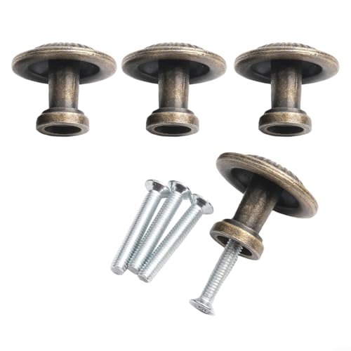Eawfgtuw Möbelknöpfe und Schubladengriffe aus Bronze, Vintage-Zink-Legierung, Möbelbeschläge für Schränke, Schubladen, Kleiderschränke, Kommoden, 4 Stück Eawfgtuw Möbelknöpfe und Schubladengriffe aus Bronze, Vintage-Zink-Legierung, Möbelbeschläge für Schränke, Schubladen, Kleiderschränke, Kommoden, 4 Stück von Eawfgtuw